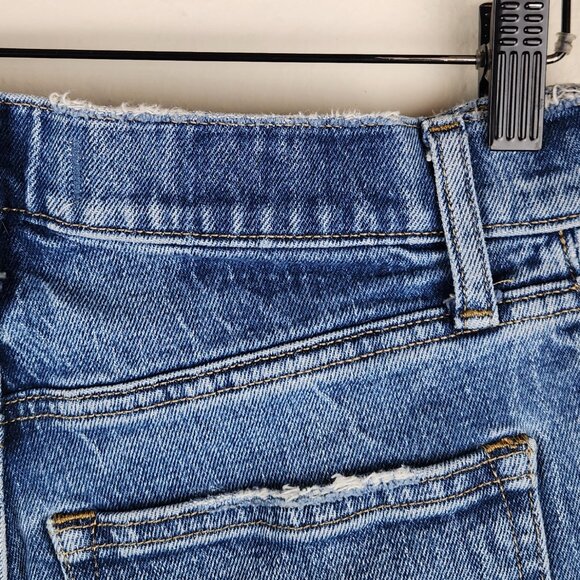 Abercrombie & Fitch The '90s Straight Ultra High Rise Ripped Jeans sz 28/6R - Picture 8 of 11